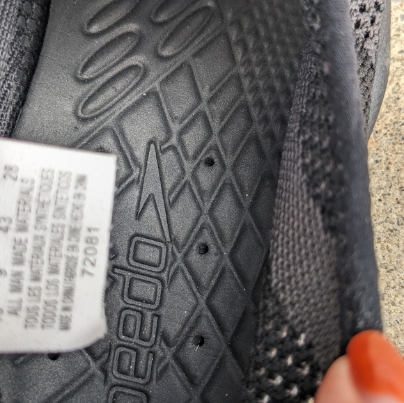 Speedo Seastride Men's Size 10 Black Water Shoes Sport Beachwear Like New - Picture 5 of 5